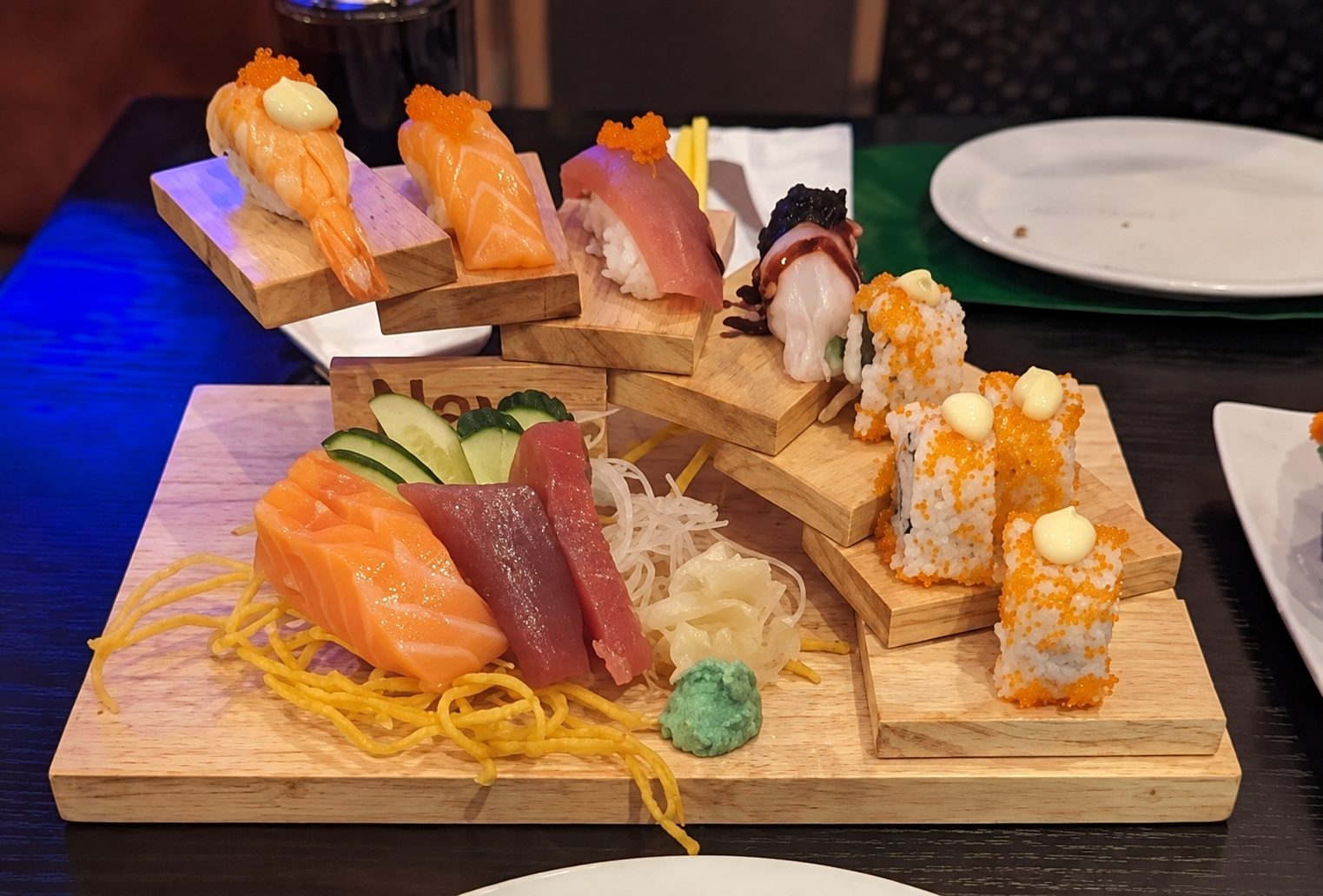Sushi and sashimi board